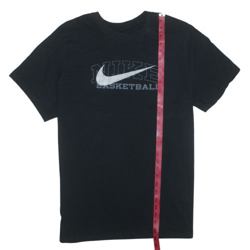 Nike Men's Black Basketball Dri-Fit T-Shirt XL Cotton Blend Crew Neck
