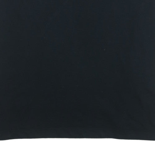 Nike Men's Black Basketball Dri-Fit T-Shirt XL Cotton Blend Crew Neck