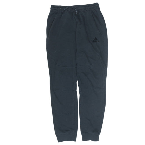 Adidas Men's Black Jogger Trousers Size S Regular Fit Cotton Blend