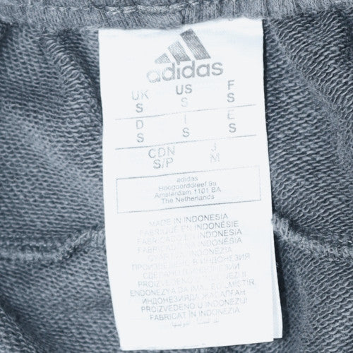 Adidas Men's Black Jogger Trousers Size S Regular Fit Cotton Blend