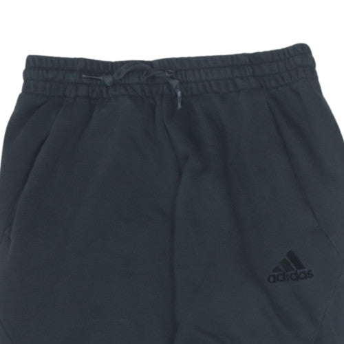 Adidas Men's Black Jogger Trousers Size S Regular Fit Cotton Blend