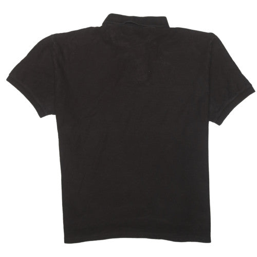 Chaps Men's Black XL Cotton Short Sleeve Polo Shirt