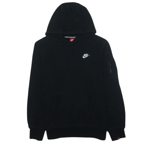 Nike Men's Black Pullover Hoodie M Regular Fit Sports Style