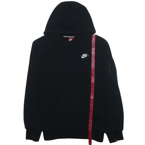 Nike Men's Black Pullover Hoodie M Regular Fit Sports Style