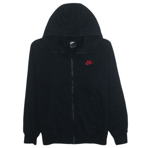 Nike Men's Black Full Zip Hoodie S Fleece Sweatshirt