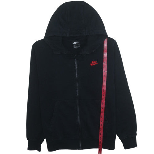 Nike Men's Black Full Zip Hoodie S Fleece Sweatshirt