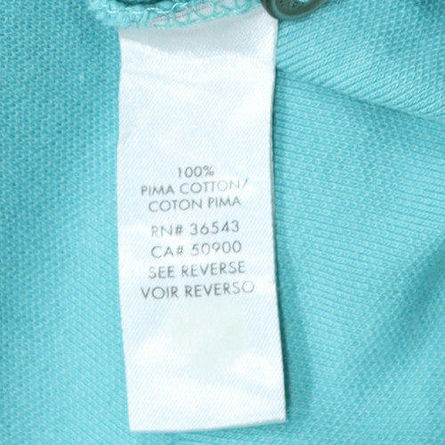Calvin Klein Men's Blue Pima Cotton Body Fit Polo Shirt XL