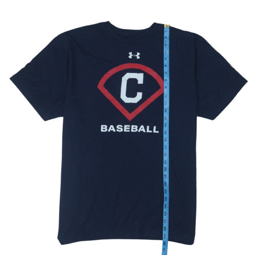 Under Armour Men's Navy Baseball Graphic XL HeatGear T-Shirt