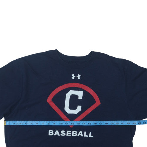 Under Armour Men's Navy Baseball Graphic XL HeatGear T-Shirt
