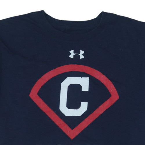 Under Armour Men's Navy Baseball Graphic XL HeatGear T-Shirt