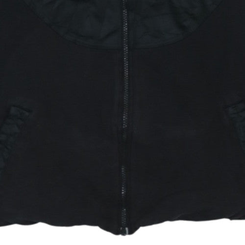 Adidas Womens Black Purple Full Zip Hooded Sweatshirt Size 16