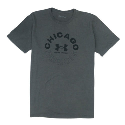 Under Armour Men's Grey Chicago Illinois Graphic T-Shirt XL