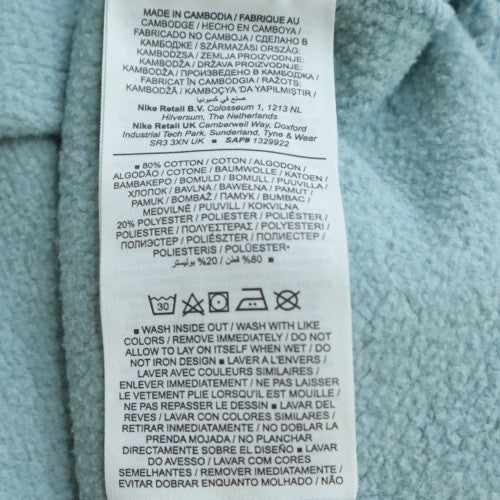 Nike Women's Blue Crew Neck Pullover Sweatshirt Size S Cotton Blend