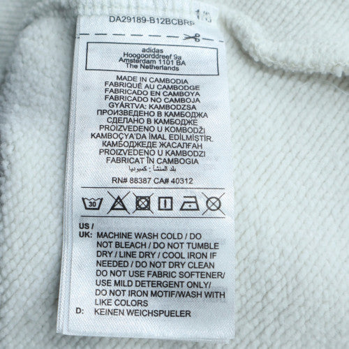adidas Men's White 2XL Crew Neck Pullover Sweatshirt Originals Graphic