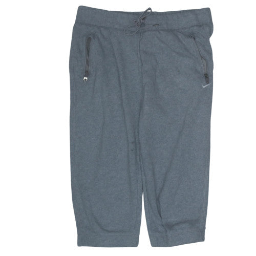 Nike Womens Grey Capri Sweatpants Size M Drawstring Pockets