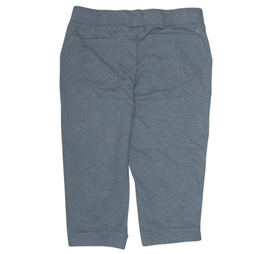 Nike Womens Grey Capri Sweatpants Size M Drawstring Pockets