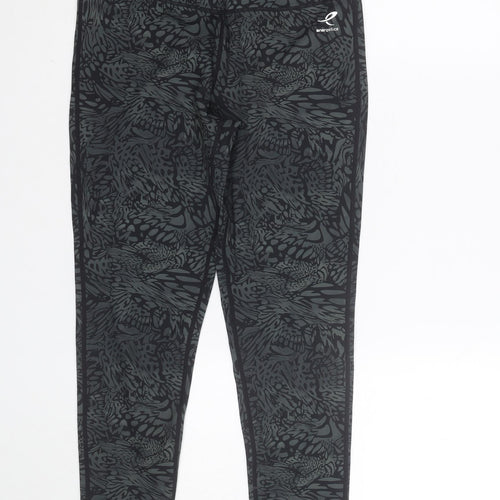Energetics Womens Black Geometric DryPlus Active Leggings Size M