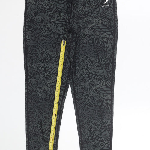 Energetics Womens Black Geometric DryPlus Active Leggings Size M