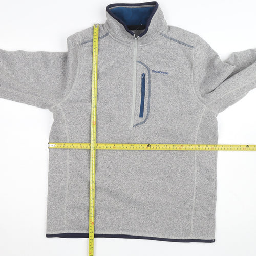 Craghoppers Men's Grey Fleece Half Zip Jacket Size M Regular Fit