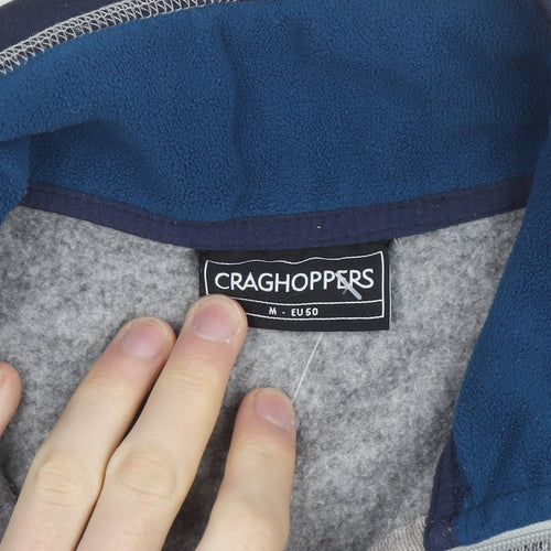 Craghoppers Men's Grey Fleece Half Zip Jacket Size M Regular Fit