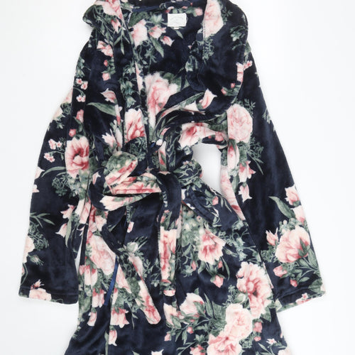 Next Womens Multicoloured Floral Fleece Robe XL Kimono Style