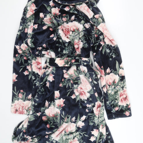 Next Womens Multicoloured Floral Fleece Robe XL Kimono Style