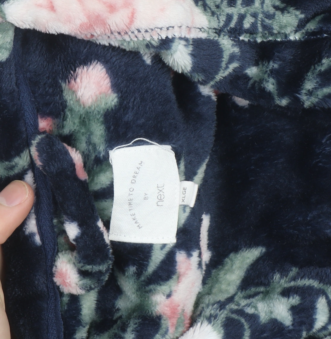 Next Womens Multicoloured Floral Fleece Robe XL Kimono Style