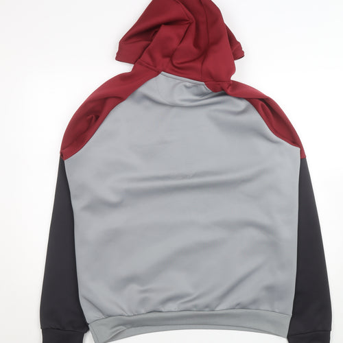 McKenzie Men's Red Grey Black 2XL Pullover Hoodie with Logo