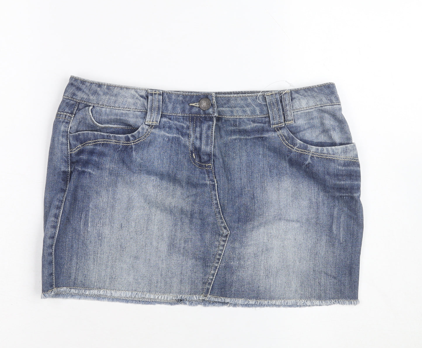 S. Bermond for Dunnes Women Blue Denim Mini Skirt Size 10