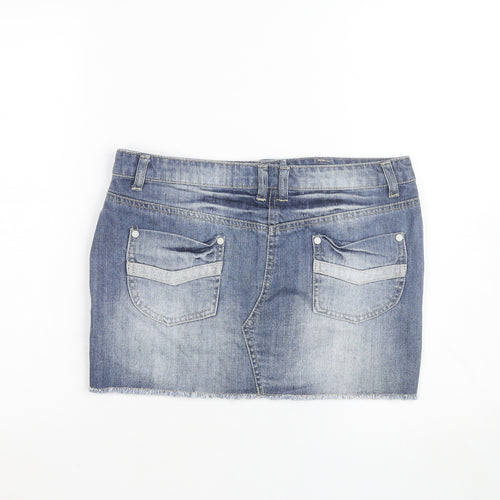 S. Bermond for Dunnes Women Blue Denim Mini Skirt Size 10