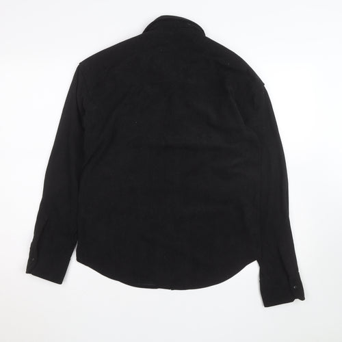 Owen Men’s Black Corduroy Long Sleeve Button-Up Shirt L