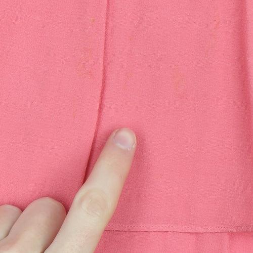 J.Crew Women’s Pink Sleeveless Pleated Tunic Blouse Size 2