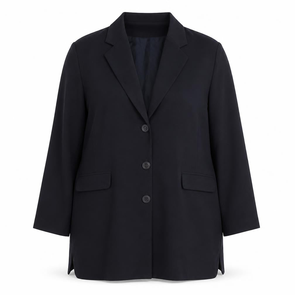 Front view of Mona International Women's Black, size 18, Blazer Jacket
