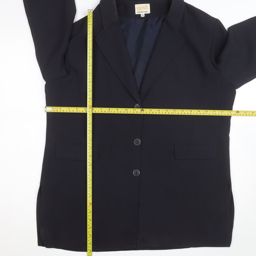 Mona International Women's Black Size 18 Blazer Jacket