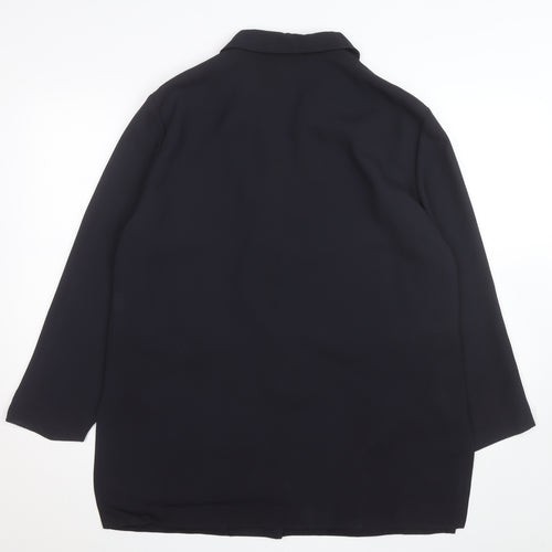 Mona International Women's Black Size 18 Blazer Jacket