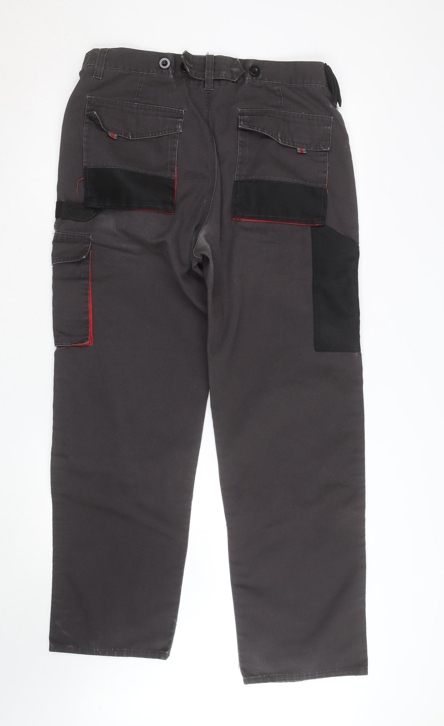 Builders Choice Men's Grey Cargo Work Trousers Size 38