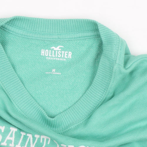 Hollister Women’s Green Saint Lucia Caribbean Pullover Sweatshirt M