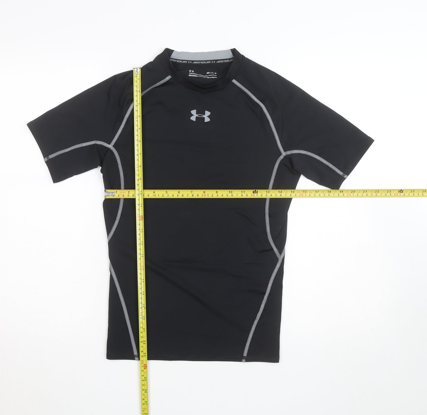 Under Armour Men's Black Compression HeatGear Short Sleeve T-Shirt M