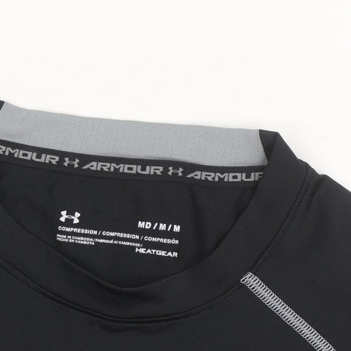 Under Armour Men's Black Compression HeatGear Short Sleeve T-Shirt M