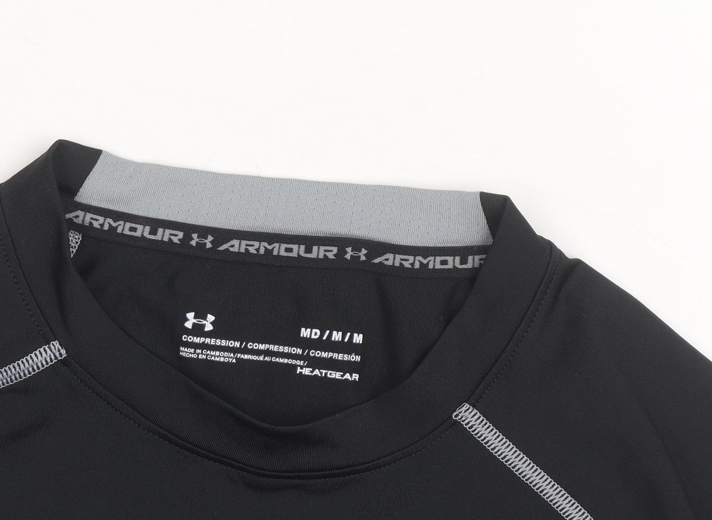 Under Armour Men's Black Compression HeatGear Short Sleeve T-Shirt M