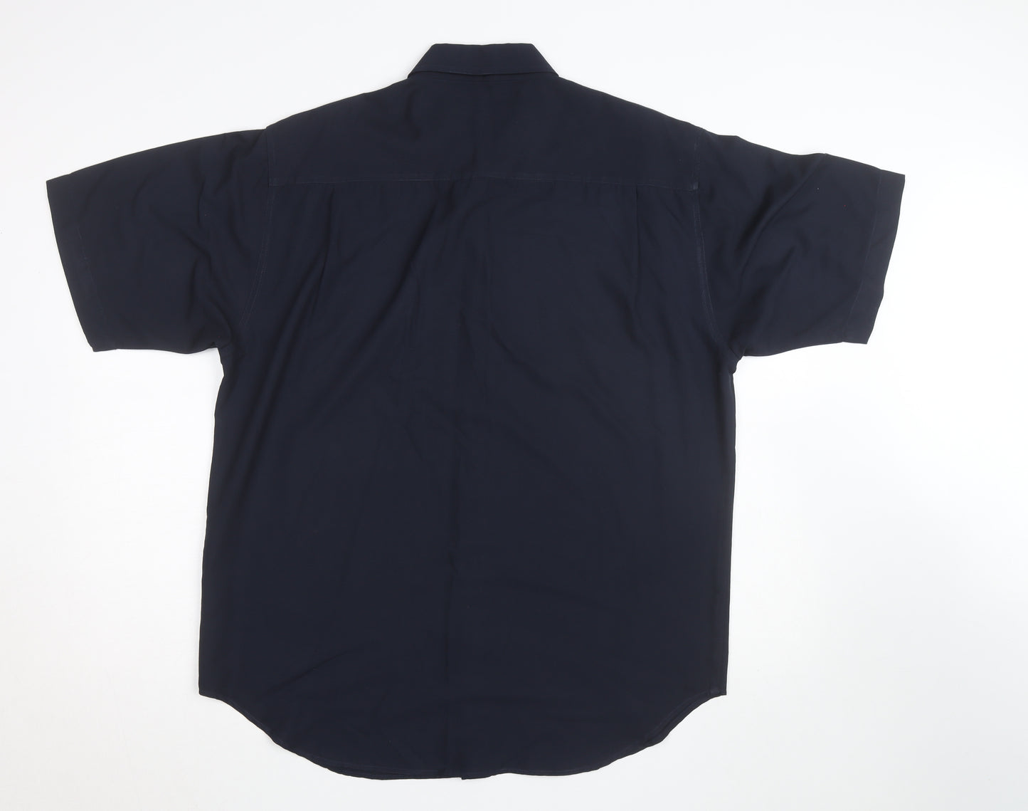 Contemporary Tailoring Men's Blue L Short Sleeve Button-Up Shirt