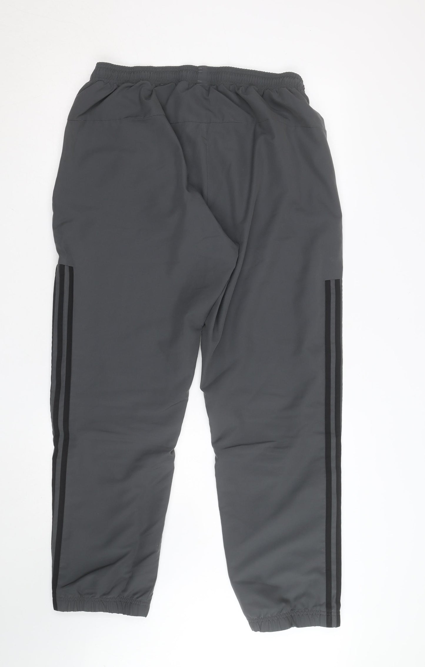 Adidas Men's Grey L Track Pants Lightweight Sports Trousers