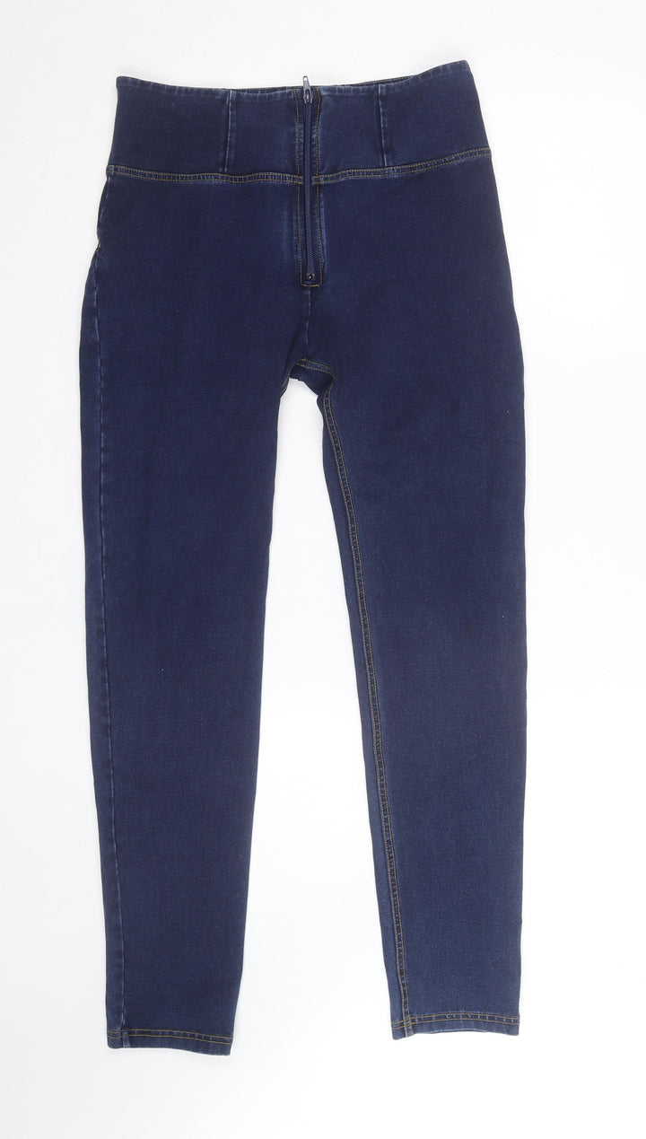Freddy Women's Blue Skinny Jeans Size 14 High Rise Stretch Denim