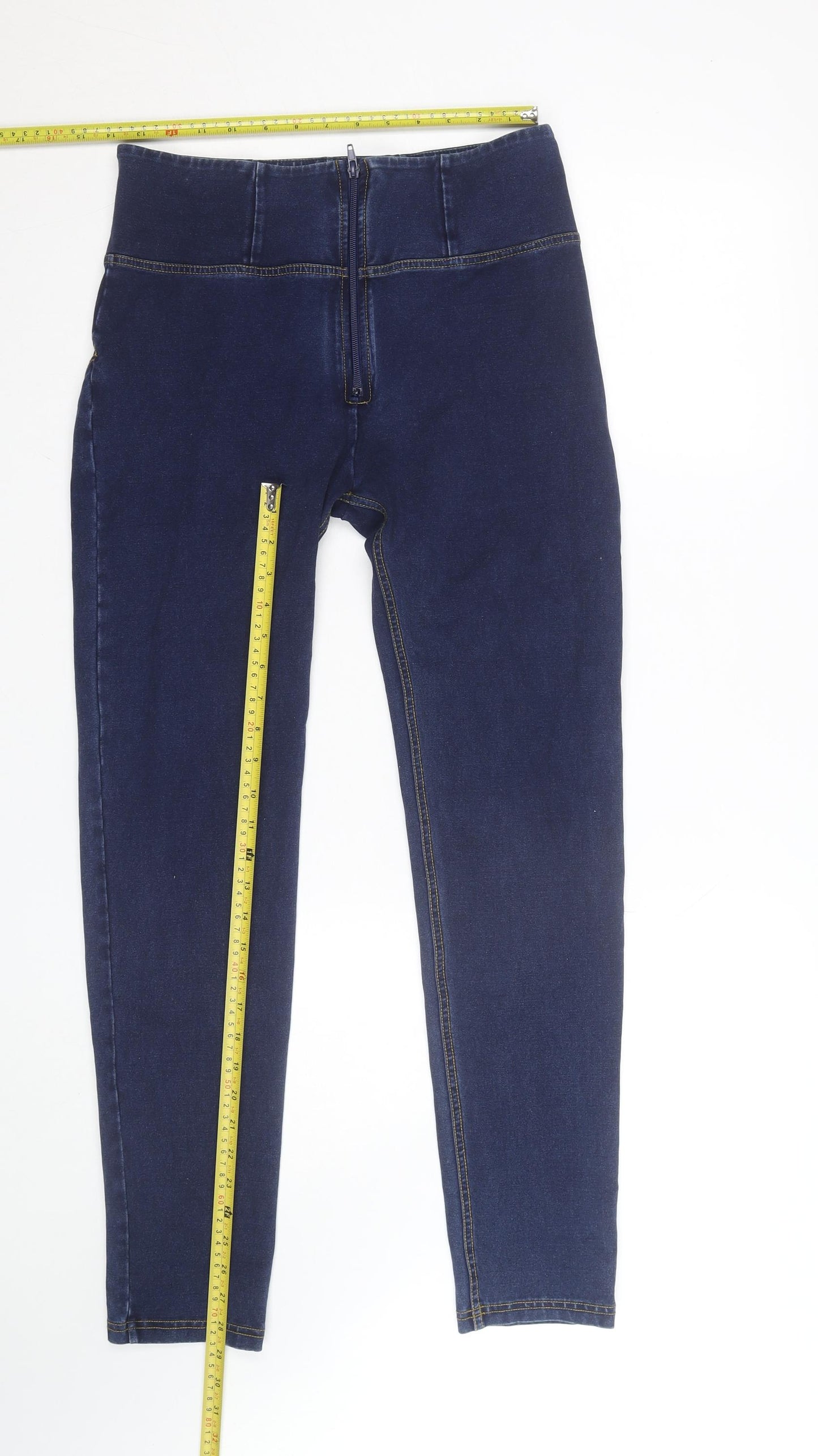 Freddy Women's Blue Skinny Jeans Size 14 High Rise Stretch Denim