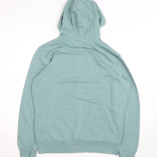 Jack & Jones Men’s Green L Pullover Hoodie Graphic Logo