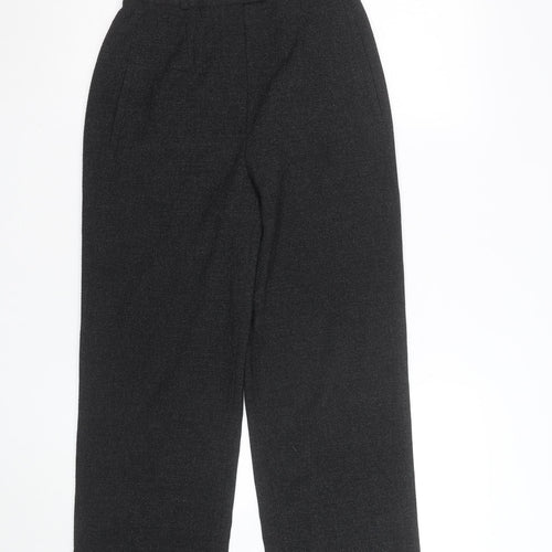 Basler Women's Black Wool Blend Formal Pleated Trousers Size 8