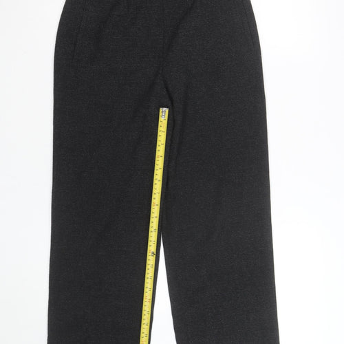 Basler Women's Black Wool Blend Formal Pleated Trousers Size 8