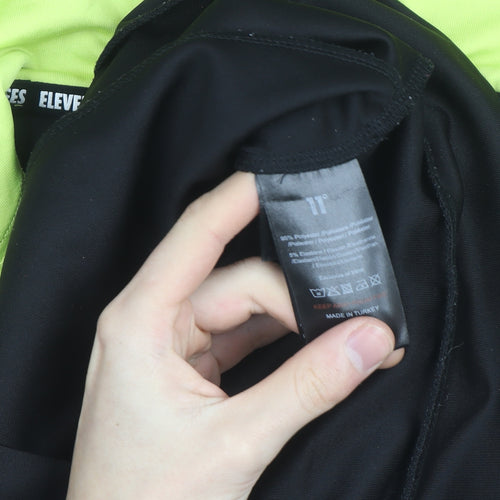 11 Degrees Men's Black Full Zip Hoodie Size M Slim Fit Sportswear