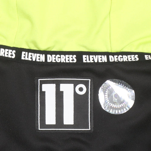 11 Degrees Men's Black Full Zip Hoodie Size M Slim Fit Sportswear
