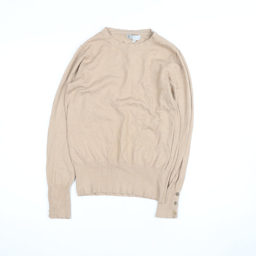 Friends Like These Women’s Beige Crew Neck Pullover Jumper Size 12
